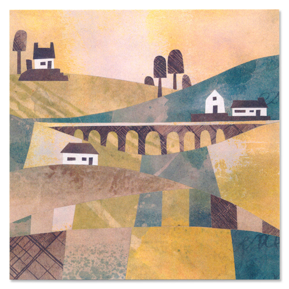 Collage Cards - Viaduct Pack of 5