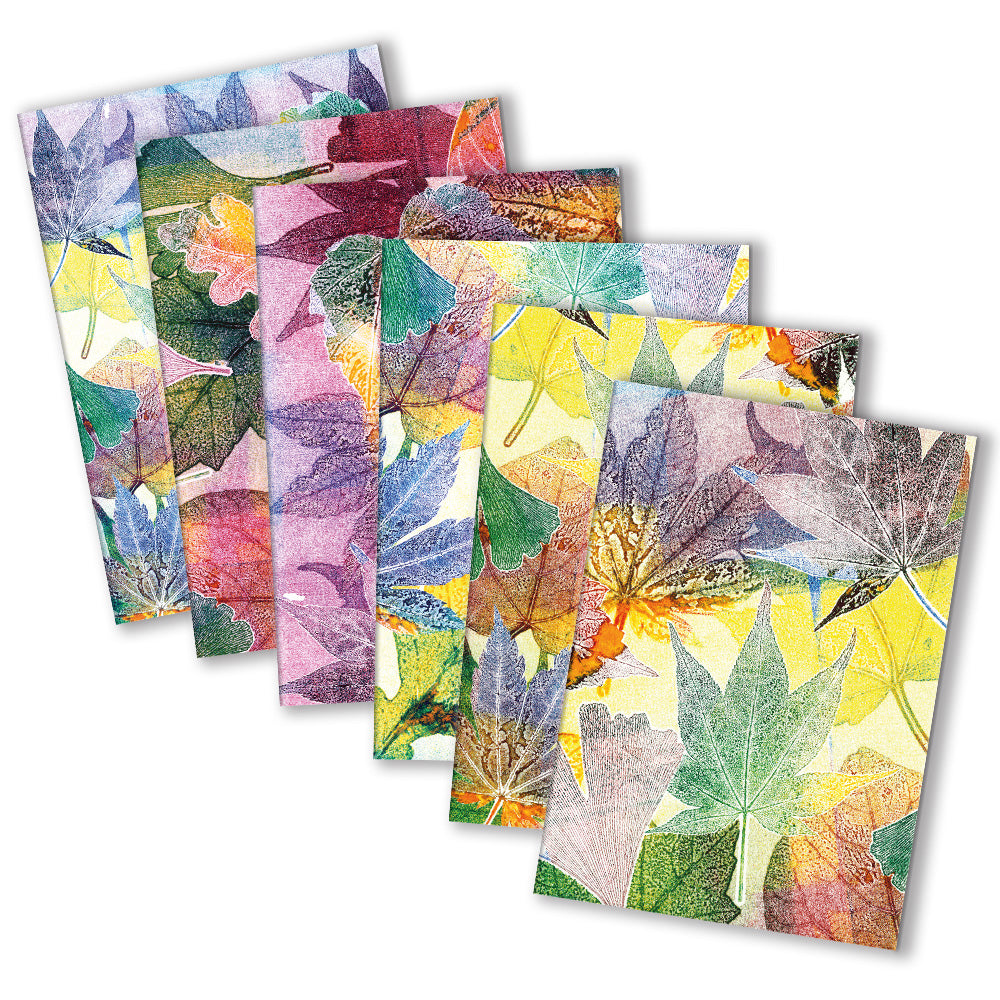 Vibrant Botanical Art Card Collection