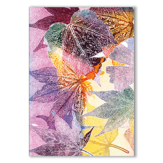 Vibrant Botanical Art Card