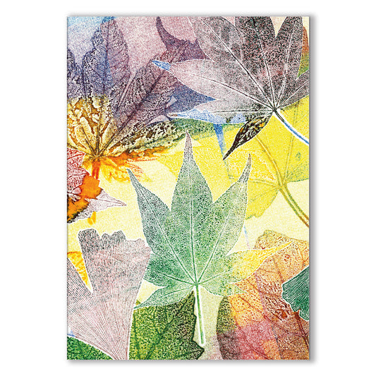 Vibrant Botanical Art Card