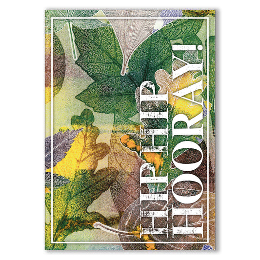 Botanical Art Card - Hip Hip Hooray