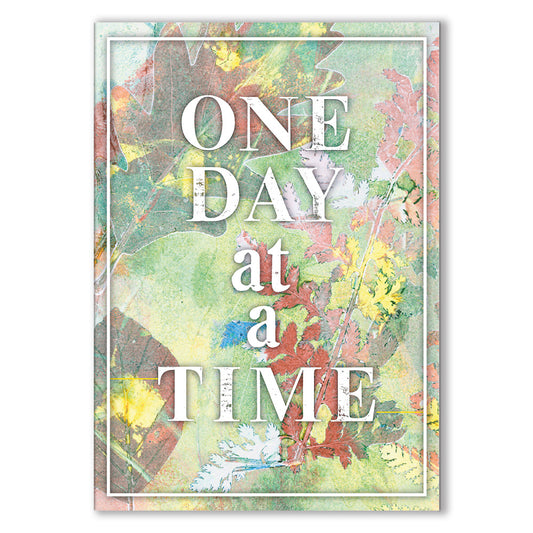 Botanical Art Card - One Day At A Time