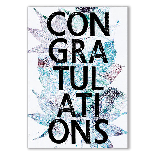 Botanical Art Card - Congratulations