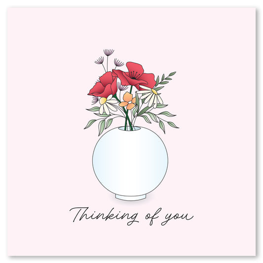 Poppy Vase - Thinking Of You