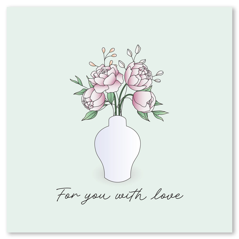 Peony Vase - For You With Love